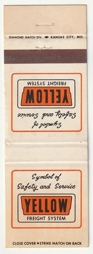 Matchbook cover yellow - matchbook,